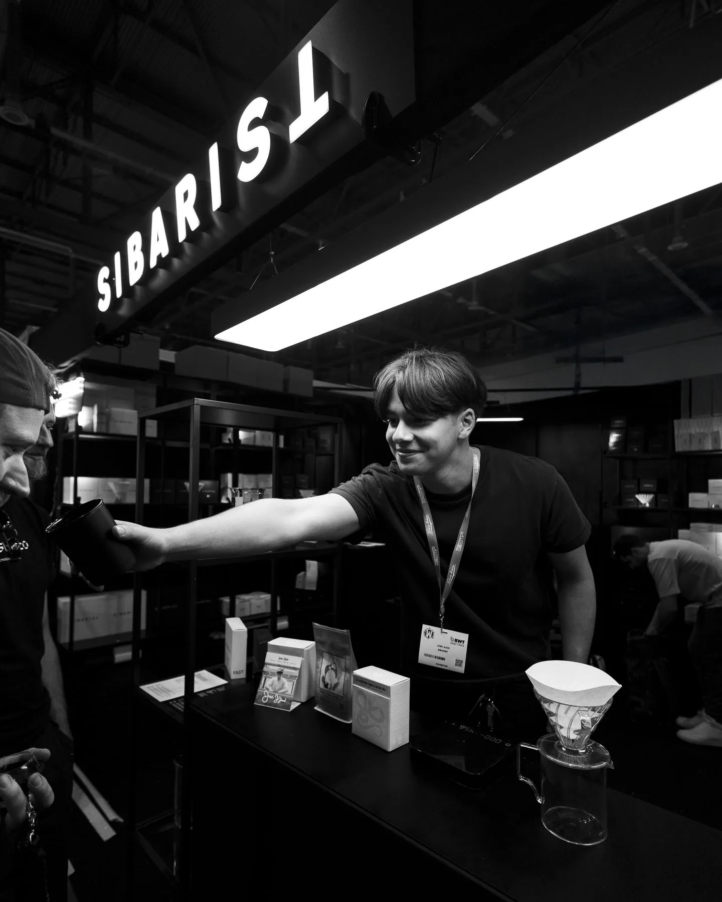 Brand activation photographed at a public event