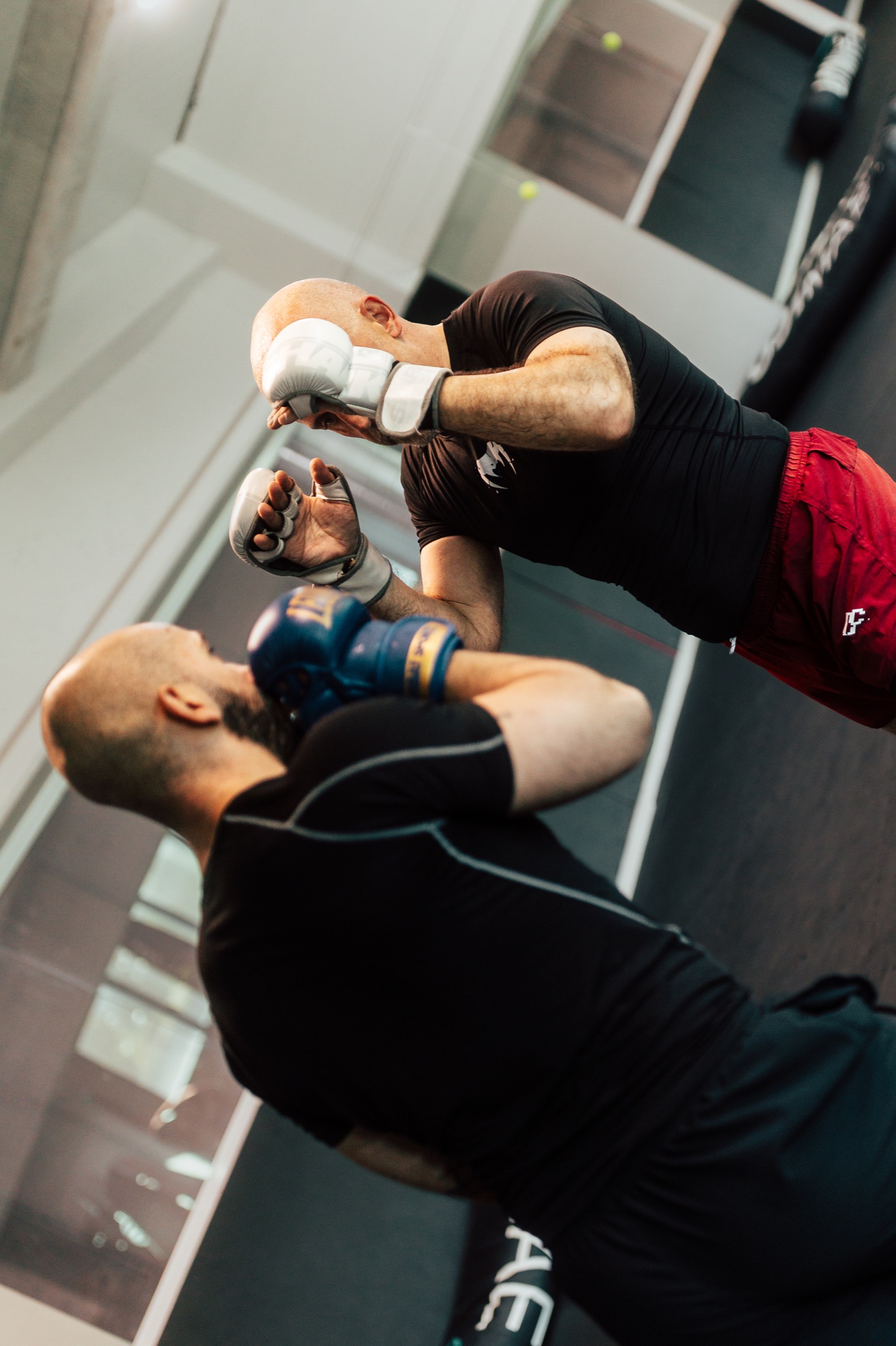 MMA sparring session